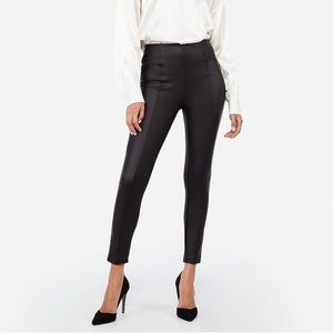 High Waisted Vegan Leather Leggings